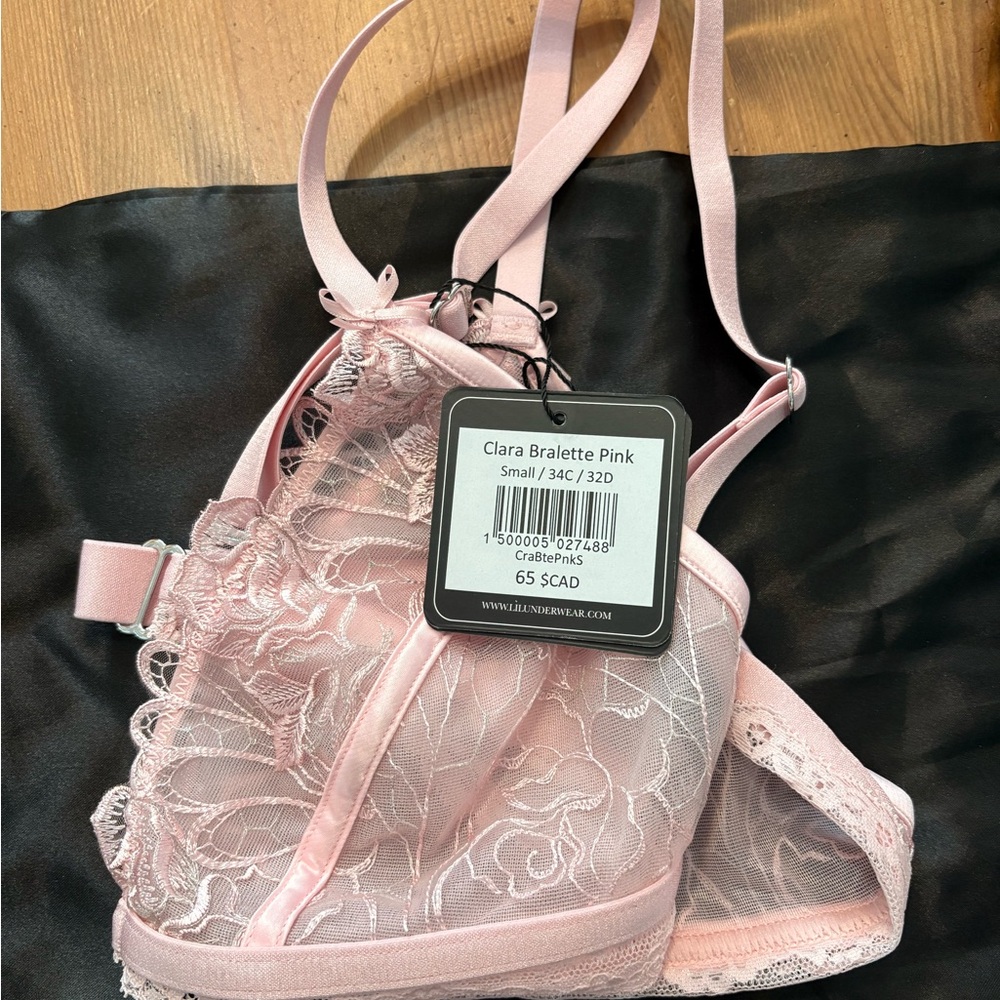 LIL Underwear Pink Lace Bralette